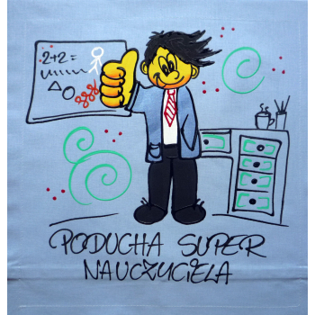 [Db34] Poduszka bawełniana Poducha Super Nauczyciela